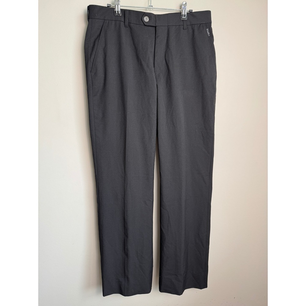 Absolu par/by Citadin Men Black Dress Pant 32 Wool Blend Tailored Formal Classic